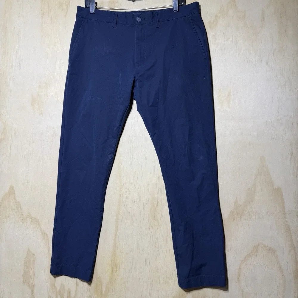 J Crew Flex Pants Mens 33x30 Slim Navy Stretch Chino‎ Golf Casual Work